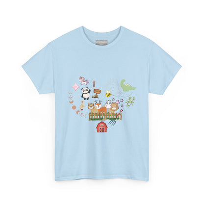 Farm Illustrations Unisex Heavy Cotton Tee