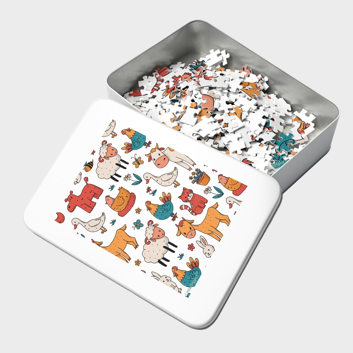 Kids Educational Jigsaw Puzzle with Tin