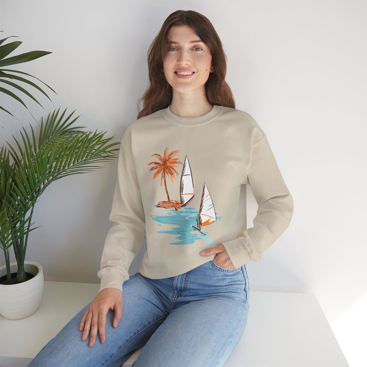 Tropical Chic Artisanal Sweatshirt