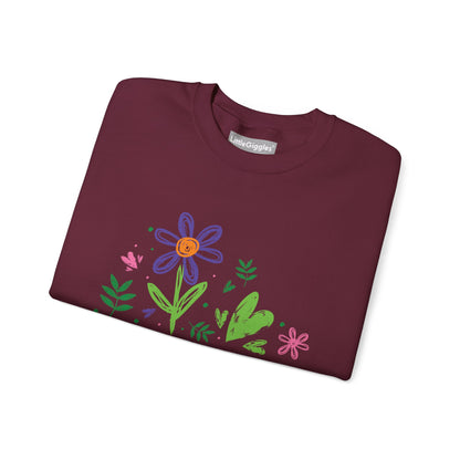 Floral Chic Artisanal Sweatshirt