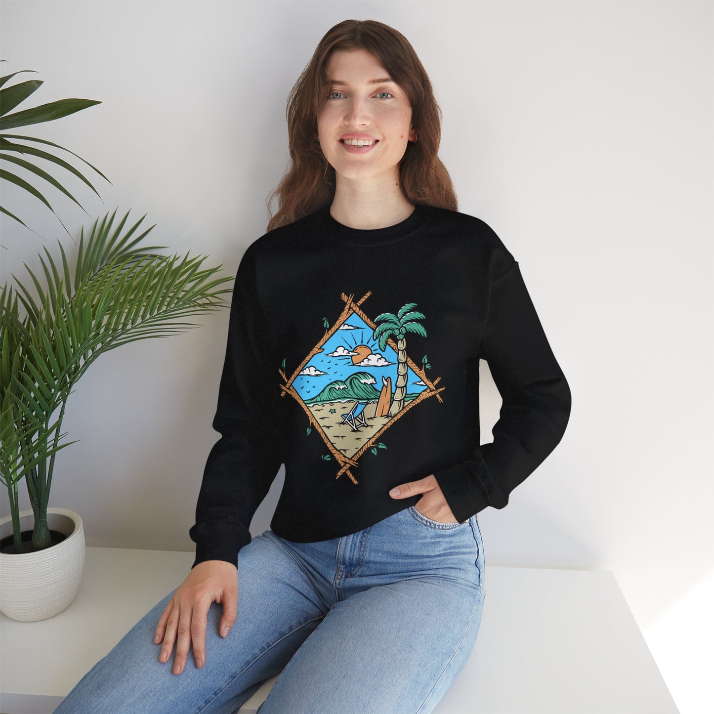 Beach Vibes Crewneck Sweatshirt