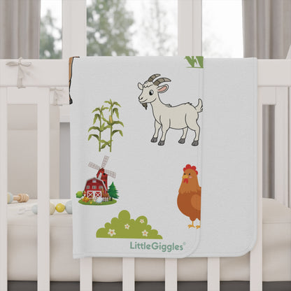 Farm Animals Toddler Blanket