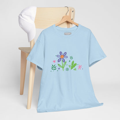 Floral Unisex Heavy Cotton Tee