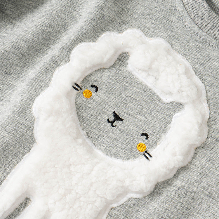 Baby long sleeve round neck pullover