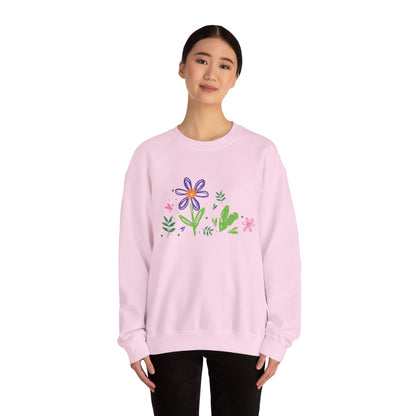 Floral Chic Artisanal Sweatshirt
