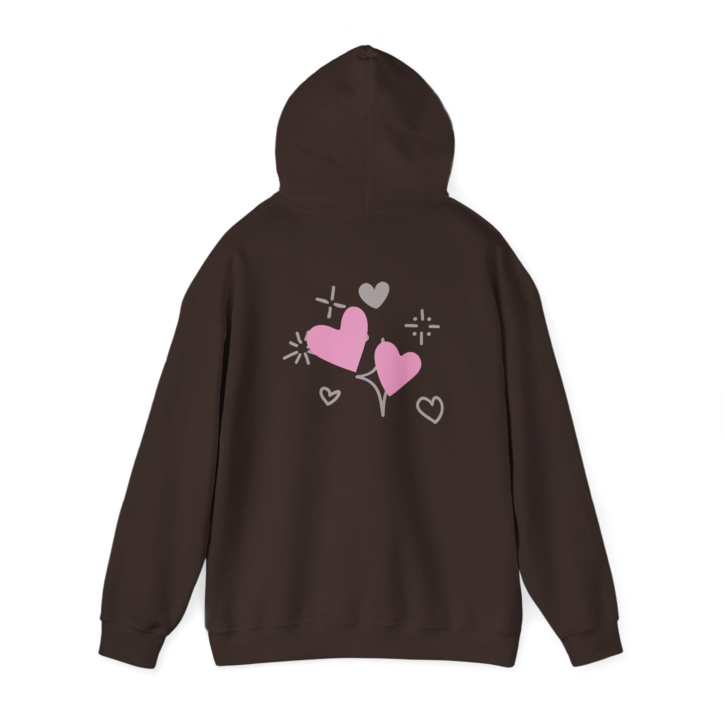 Cozy Heart-Themed Hooded Sweatshirt