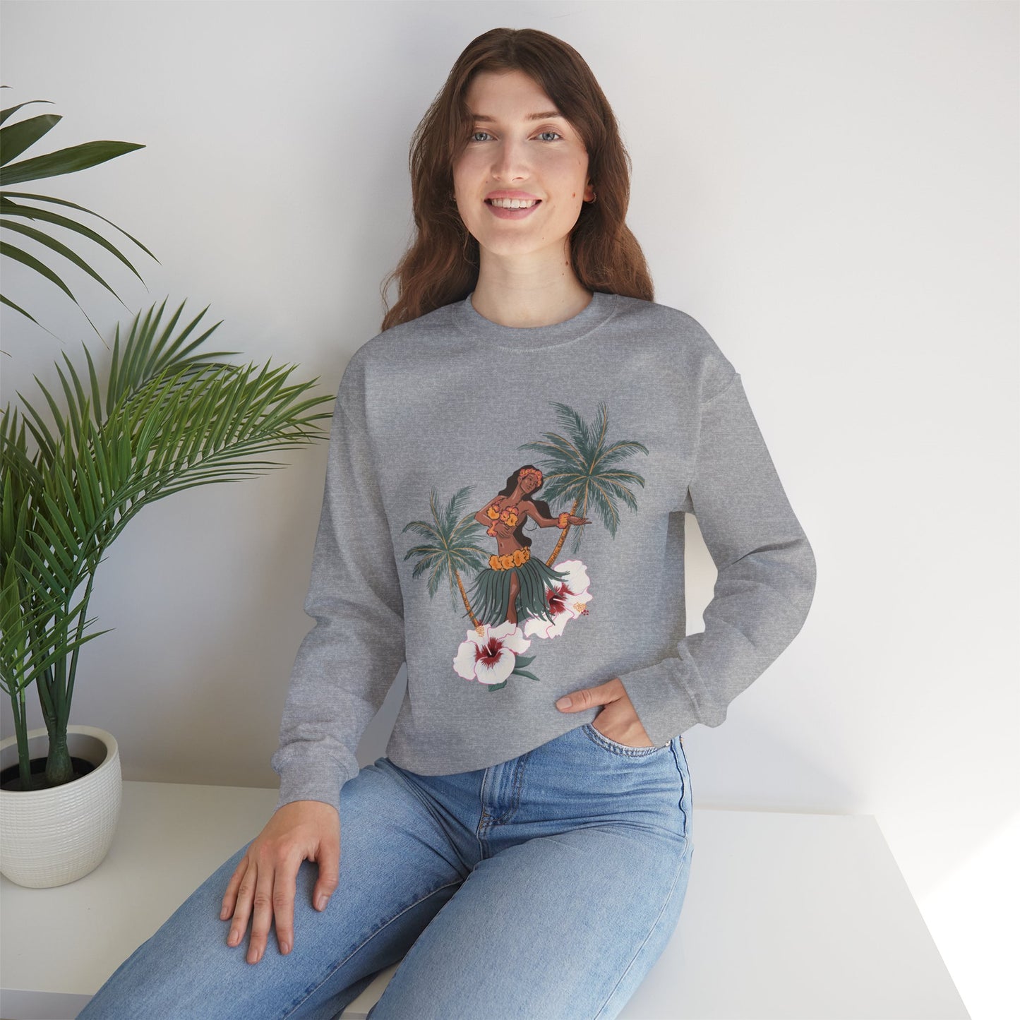 Tropical Chic Artisanal Sweatshirt