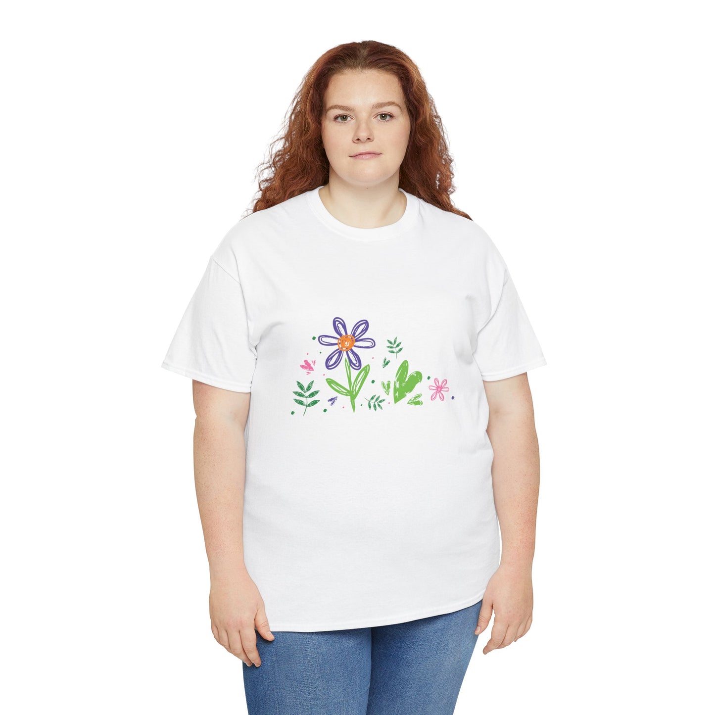 Floral Unisex Heavy Cotton Tee