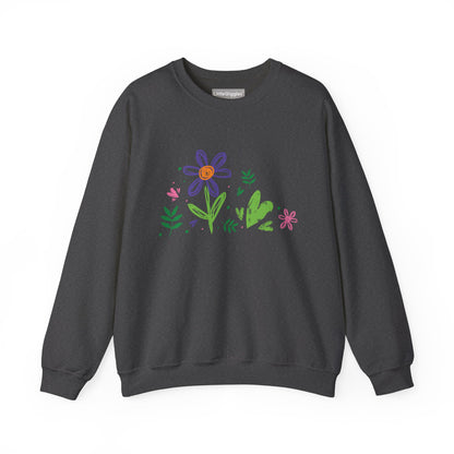 Floral Chic Artisanal Sweatshirt