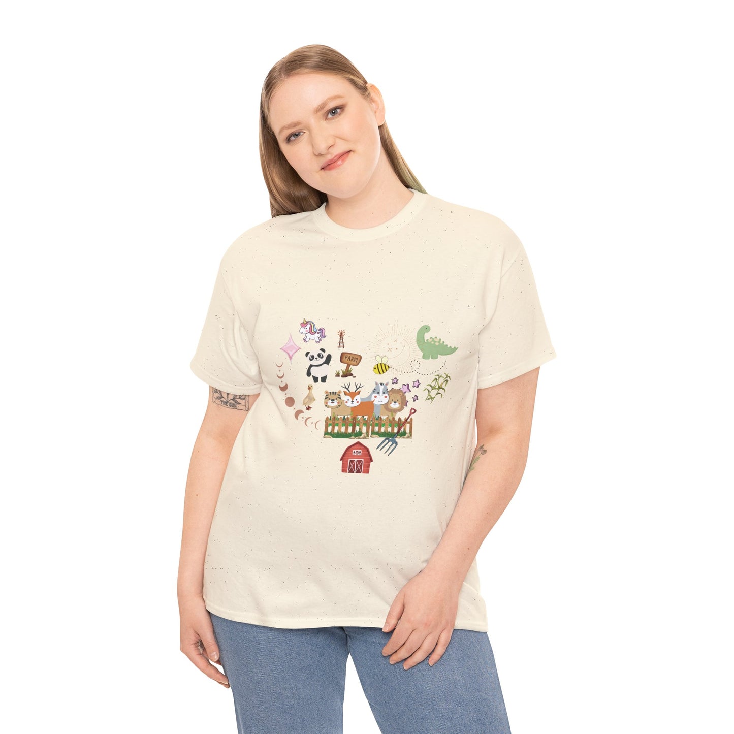 Farm Illustrations Unisex Heavy Cotton Tee