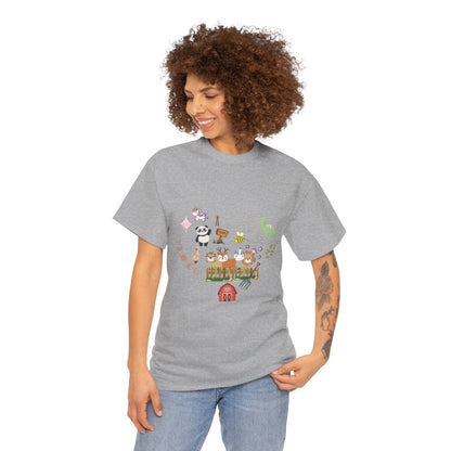 Farm Illustrations Unisex Heavy Cotton Tee