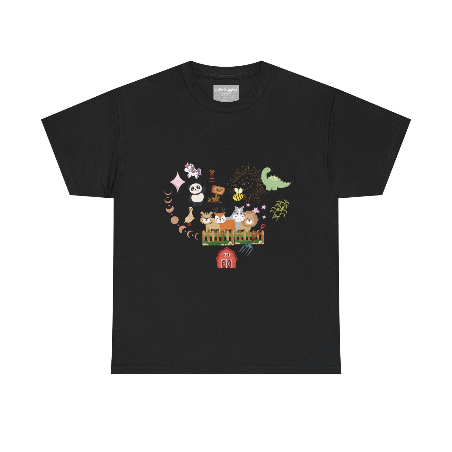 Farm Illustrations Unisex Heavy Cotton Tee