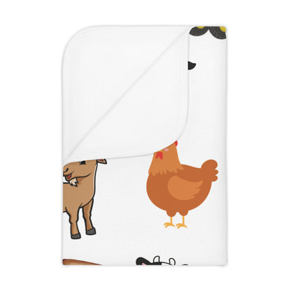 Farm Animals Toddler Blanket