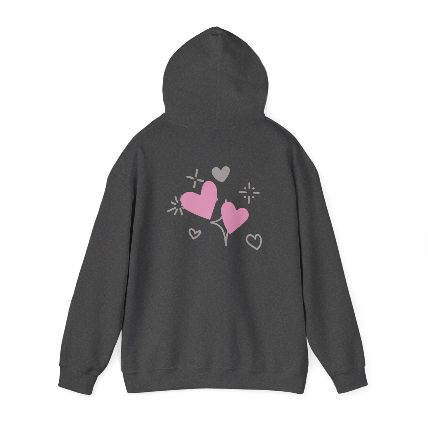 Cozy Heart-Themed Hooded Sweatshirt