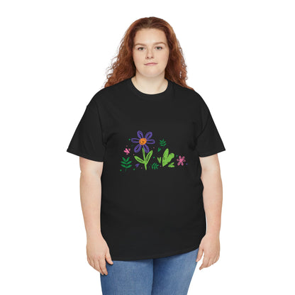 Floral Unisex Heavy Cotton Tee
