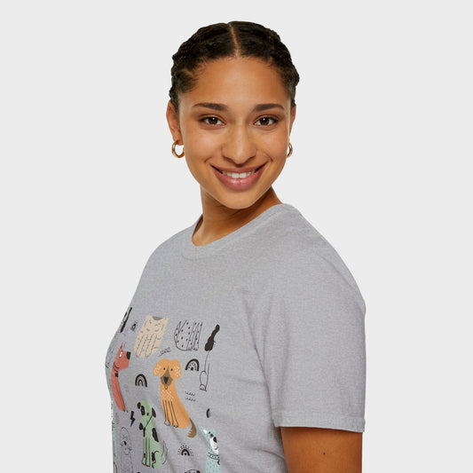 Playful Pet-Themed Unisex T-Shirt