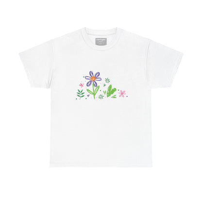 Floral Unisex Heavy Cotton Tee
