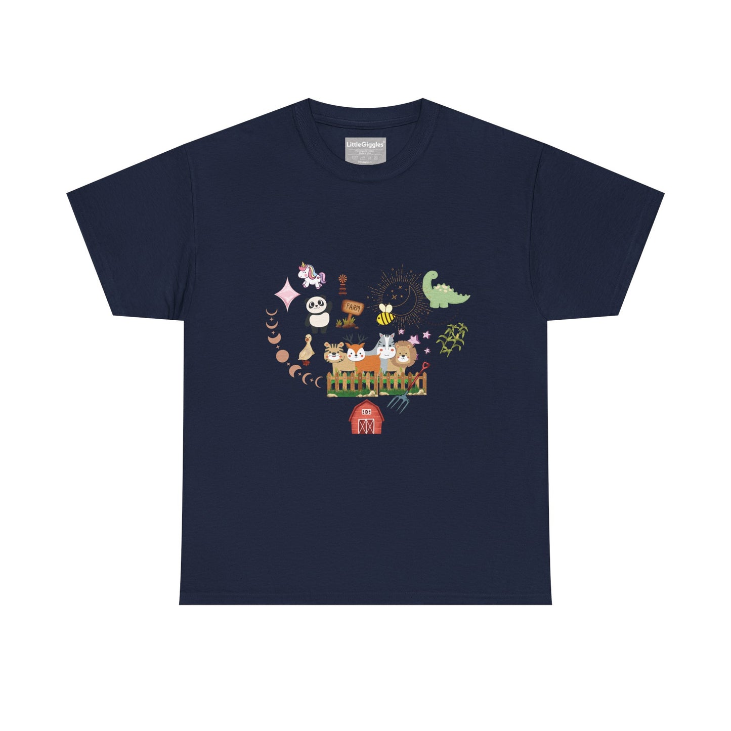 Farm Illustrations Unisex Heavy Cotton Tee