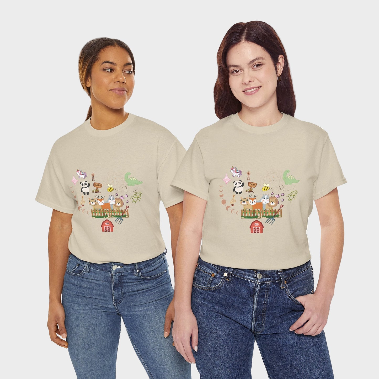 Farm Illustrations Unisex Heavy Cotton Tee