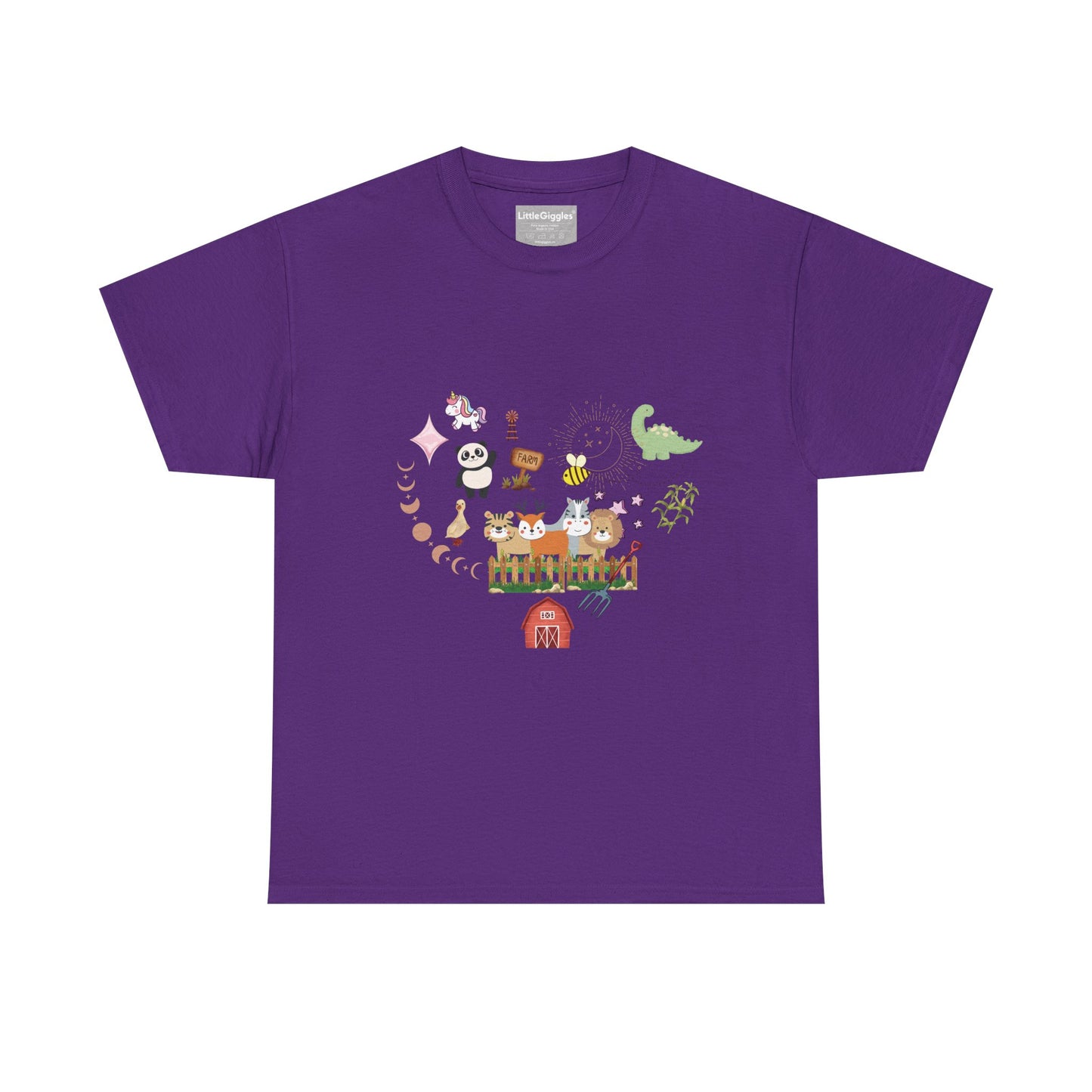 Farm Illustrations Unisex Heavy Cotton Tee