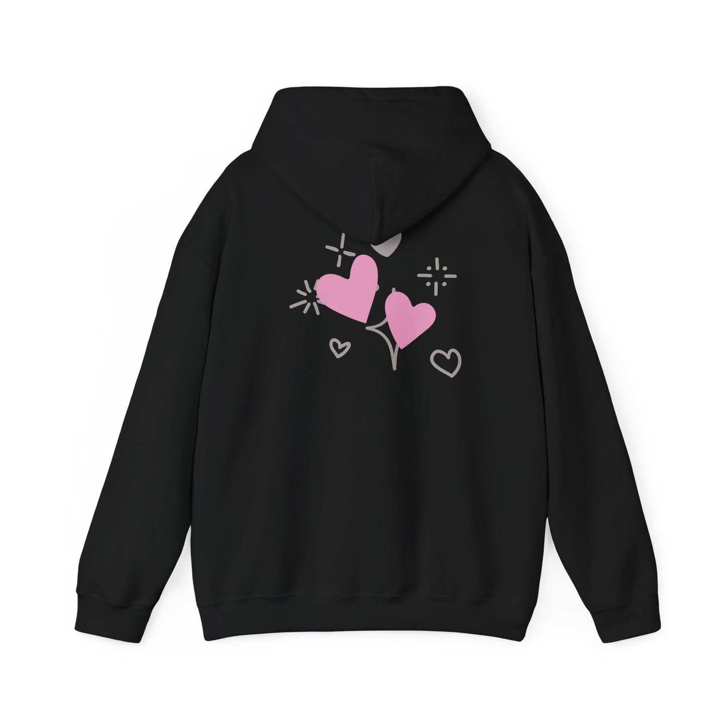 Cozy Heart-Themed Hooded Sweatshirt
