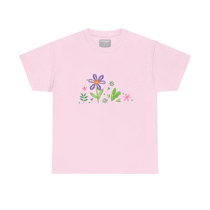 Floral Unisex Heavy Cotton Tee