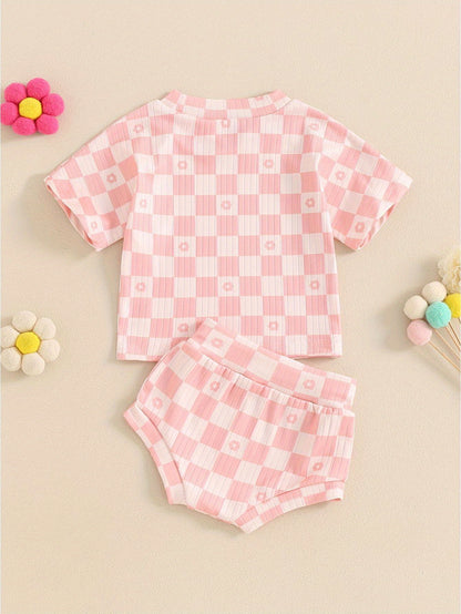 2 Piece Summer Checkerboard Set