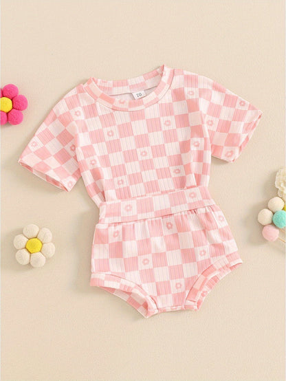 2 Piece Summer Checkerboard Set