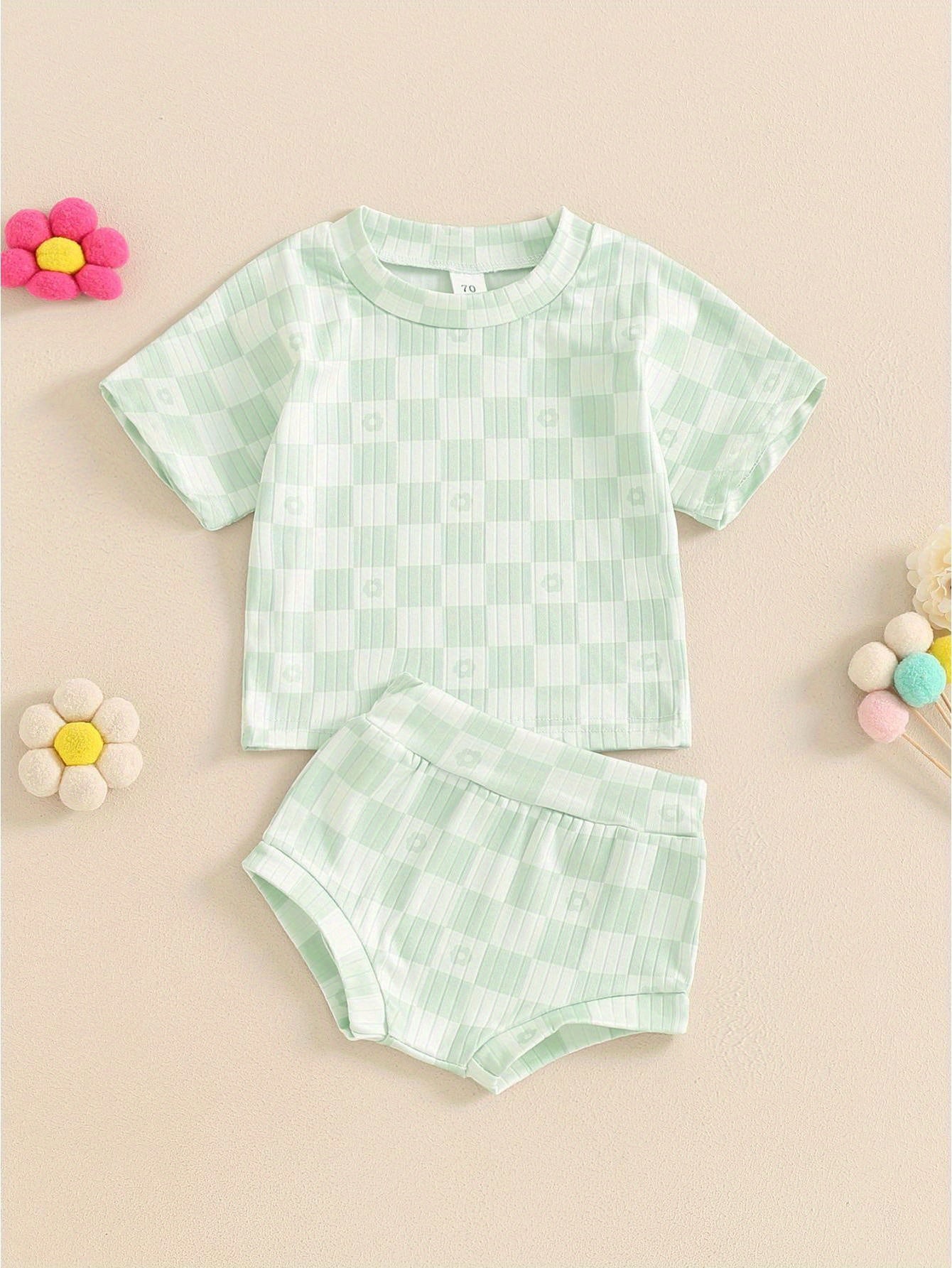 2 Piece Summer Checkerboard Set