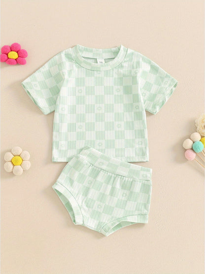 2 Piece Summer Checkerboard Set