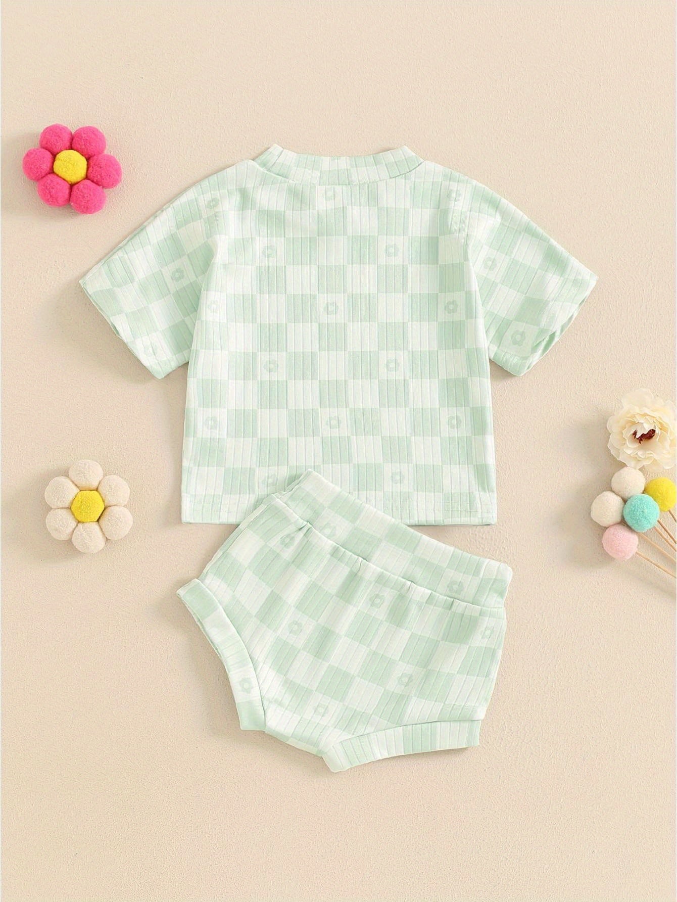 2 Piece Summer Checkerboard Set