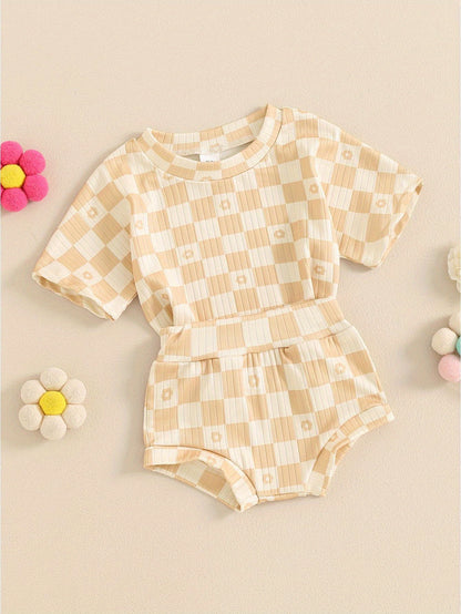 2 Piece Summer Checkerboard Set