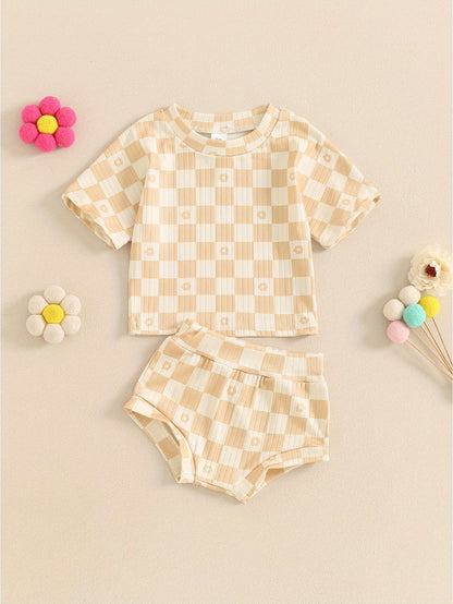 2 Piece Summer Checkerboard Set