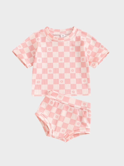 2 Piece Summer Checkerboard Set