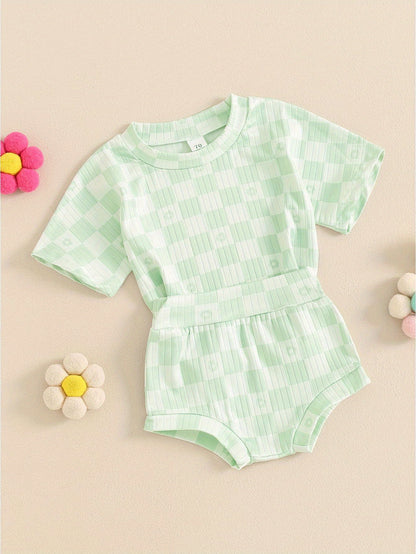 2 Piece Summer Checkerboard Set
