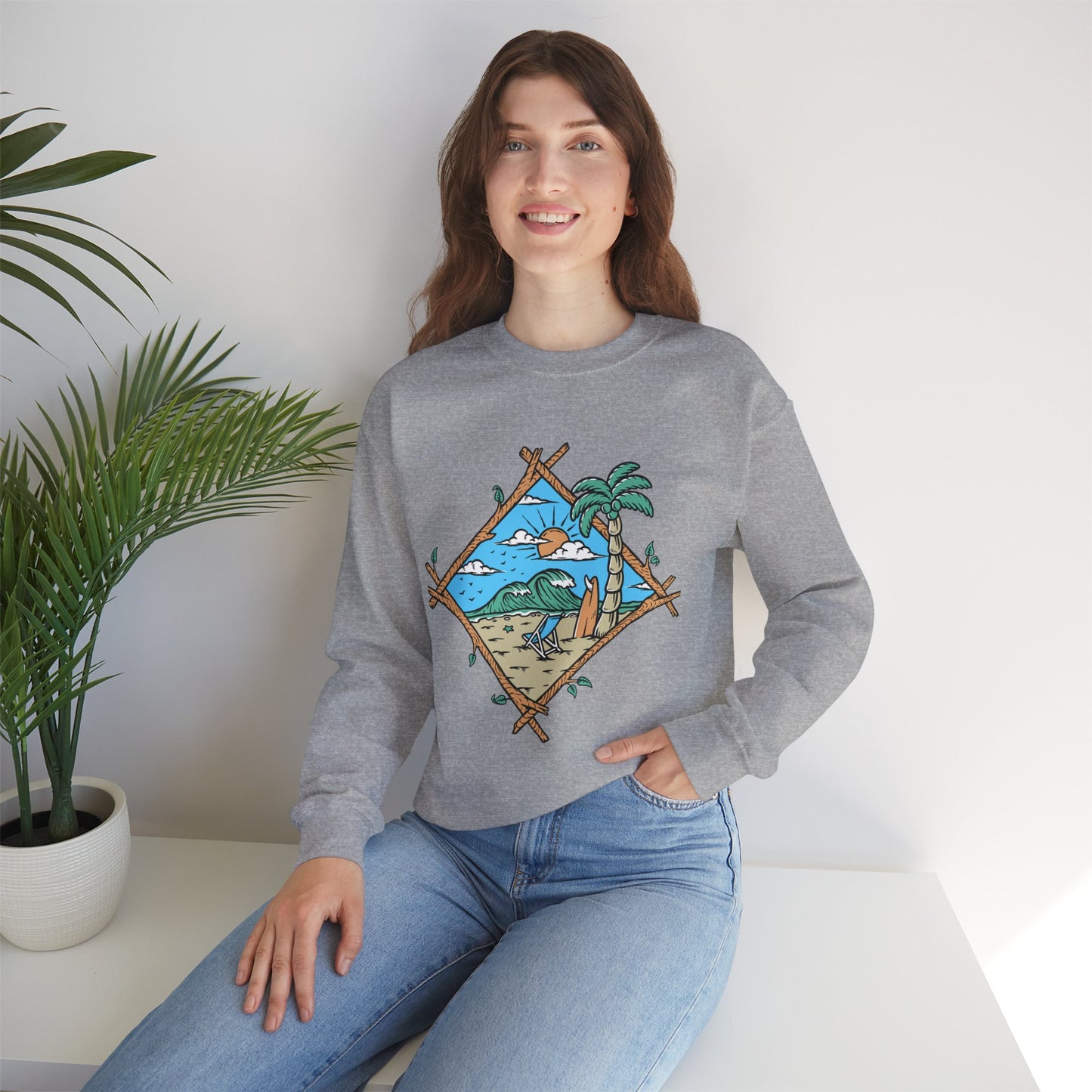 Beach Vibes Crewneck Sweatshirt