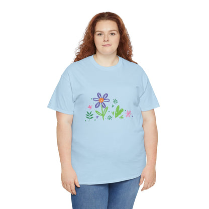 Floral Unisex Heavy Cotton Tee