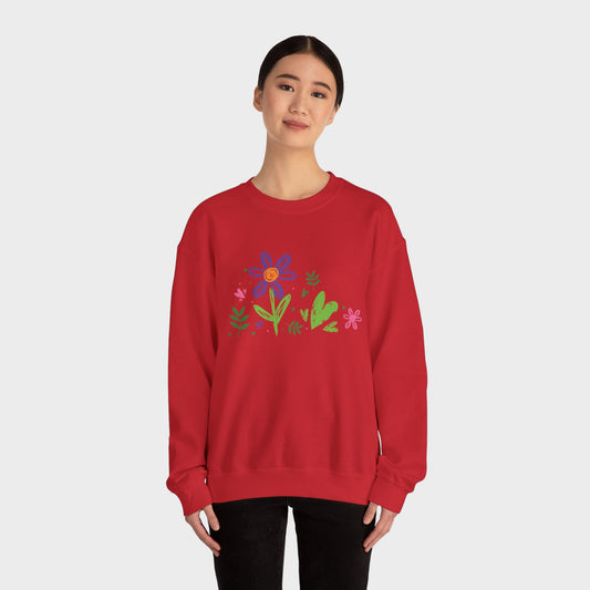 Floral Chic Artisanal Sweatshirt