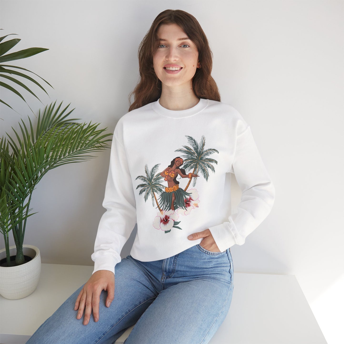 Tropical Chic Artisanal Sweatshirt