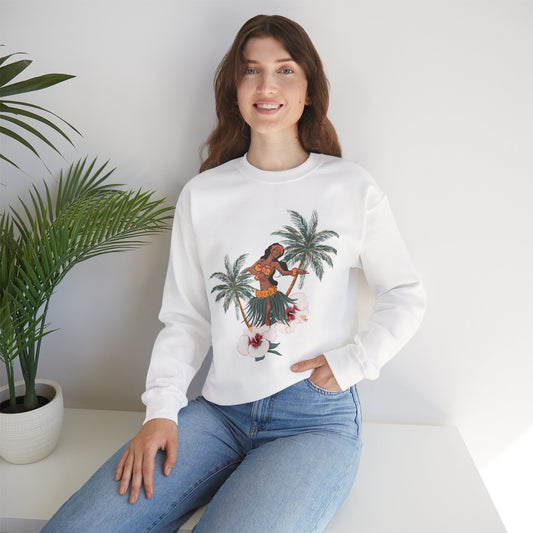 Tropical Chic Artisanal Sweatshirt