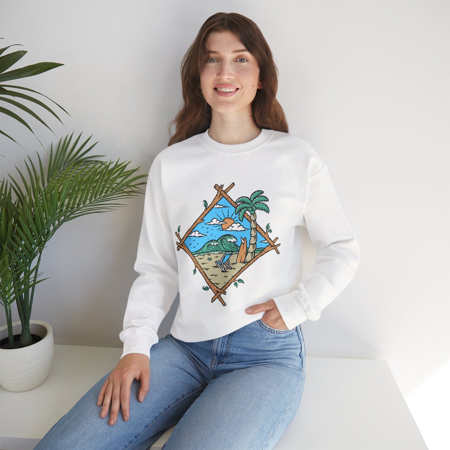Beach Vibes Crewneck Sweatshirt