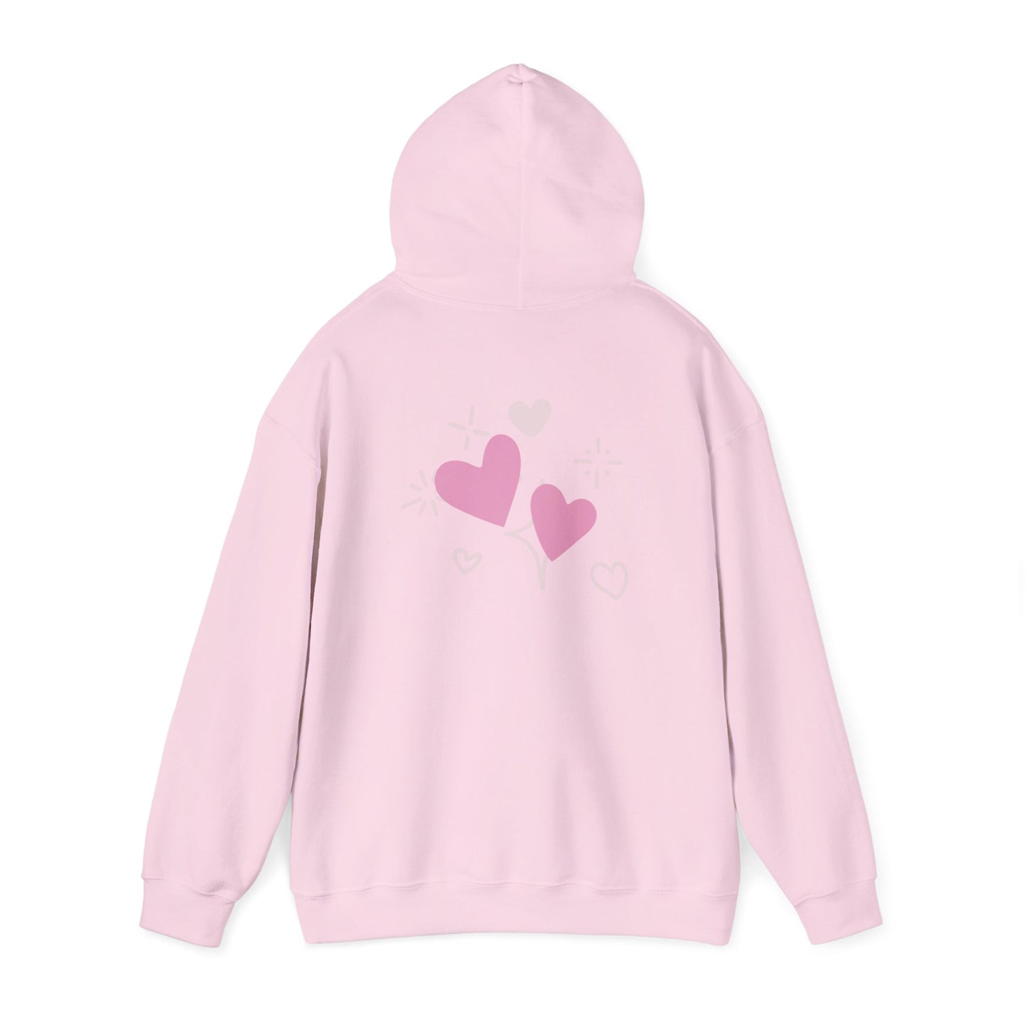 Cozy Heart-Themed Hooded Sweatshirt
