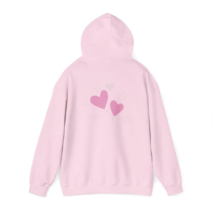 Cozy Heart-Themed Hooded Sweatshirt