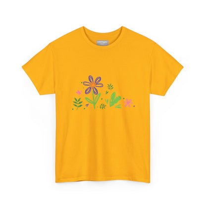 Floral Unisex Heavy Cotton Tee