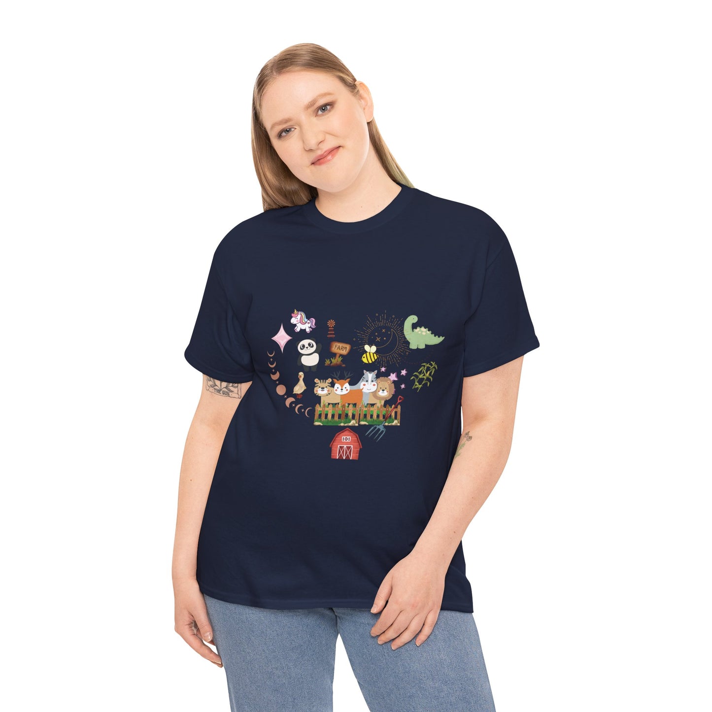 Farm Illustrations Unisex Heavy Cotton Tee