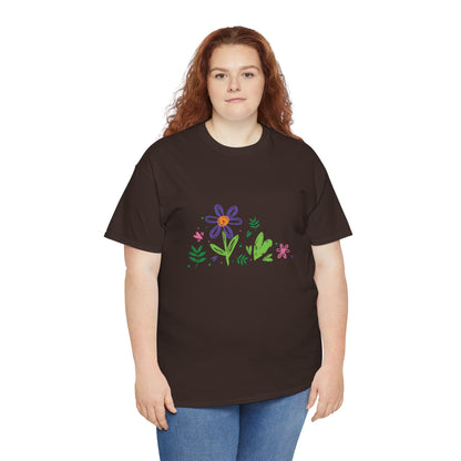 Floral Unisex Heavy Cotton Tee