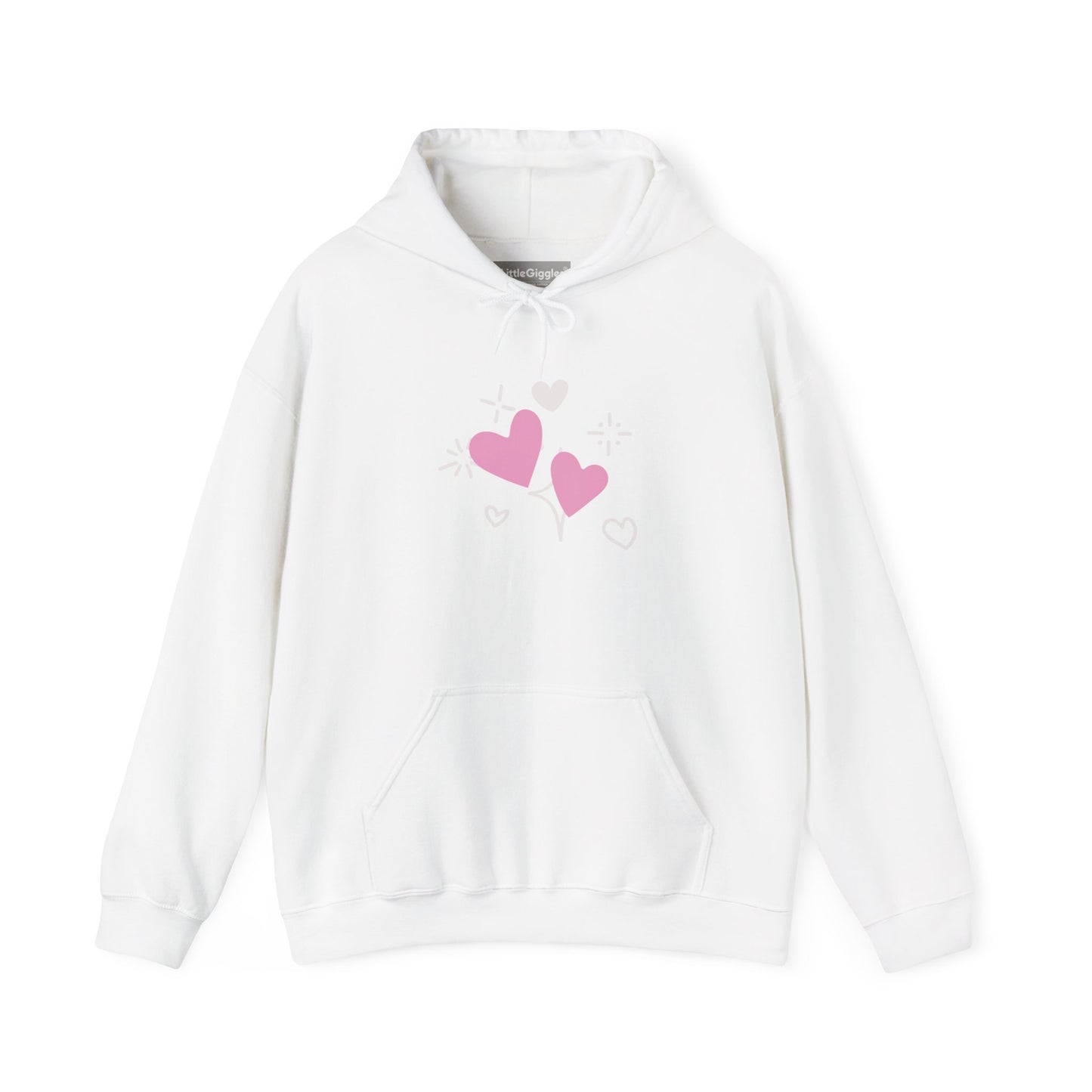 Cozy Heart-Themed Hooded Sweatshirt