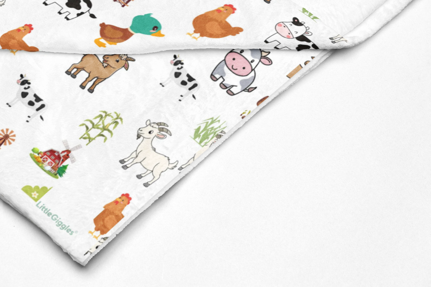 Farm Animal Baby Blanket