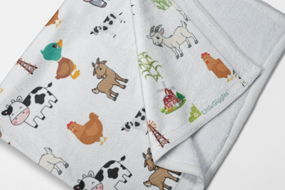 Farm Animal Baby Blanket