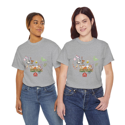 Farm Illustrations Unisex Heavy Cotton Tee